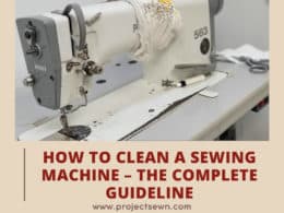 Clean Sewing Machine