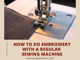 Embroidery With Sewing Machine