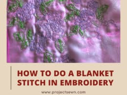 Blanket Stitch In Embroidery